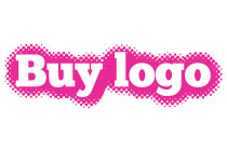 Pink negative space Buy logo