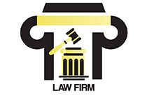 the pillar of judiciary and gavel logo