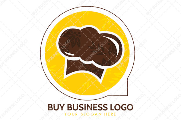 Circle Abstract within it a Chef Hat Logo