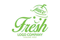 Abstract of a Juice Box with a Smiling Face Logo