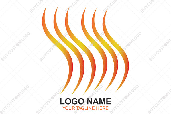 minimalistic gradient fumes logo