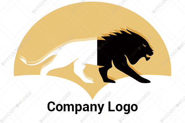 yin and yang aggressive leo logo