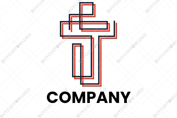 artistic cross logo