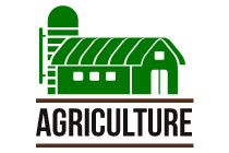 barnyard with a grain tower minimalistic logo