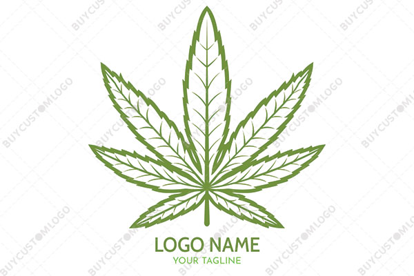 sketched style weed logo