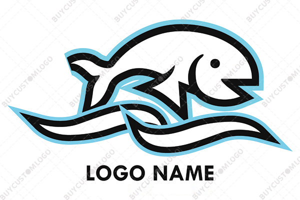 happy bouncing fish logo