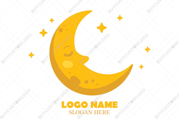 sleeping crescent moon logo