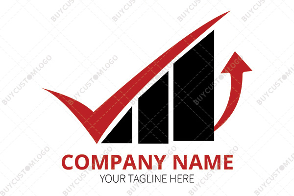 tick and bar chart logo