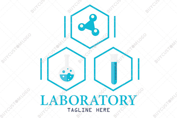 chemical compounds, tools and process logo
