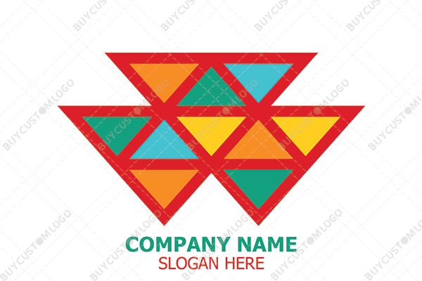 abstract triangles logo