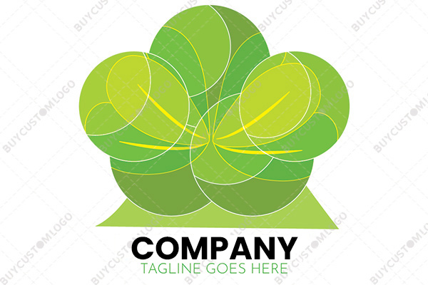 flower and leaves logo