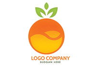 Abstract of an Orange Logo