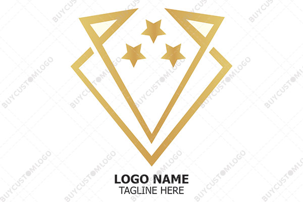 pennant flag diamond stars logo