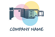 Modified camera lens logo