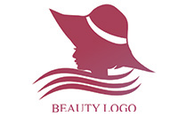 beauty with floppy hat logo