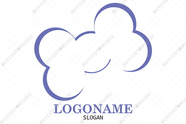 cloud dog bone logo