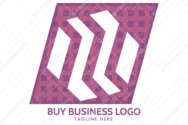 Square Abstract with Assembling Shapes Logo