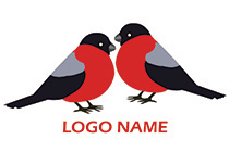 High contrast sparrow logo
