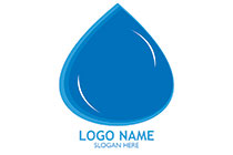 thick water drop logo