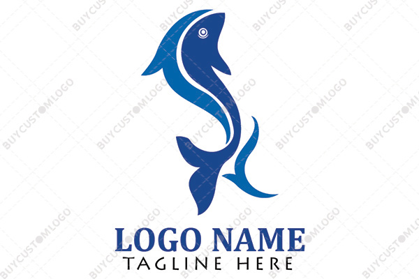 joyous bouncing fish logo