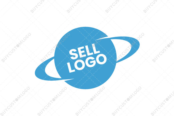 minimal saturn planet logo