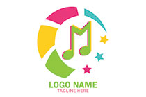 m for music bright logo