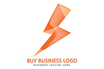 the orange bolt minimalistic logo