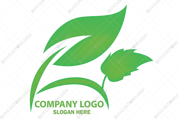 leaves and stems quadruped logo