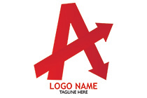 letter a arrows logo