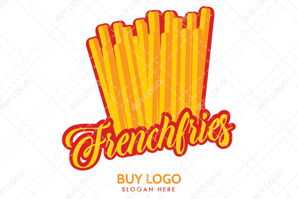 Abstract of French Fries Logo