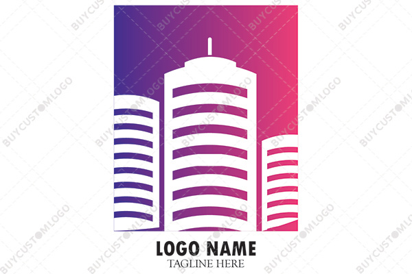 high rise commercial buildings logo