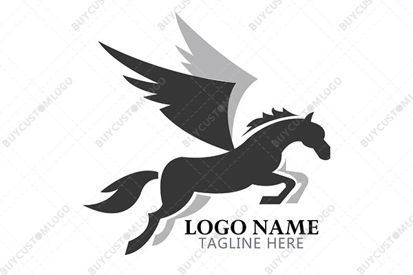 the shadowy flying pegasus logo