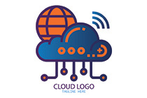 dominant crazy global cloud logo