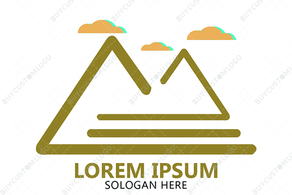 High Mountains and Clouds Logo