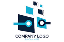 abstract files mascot logo