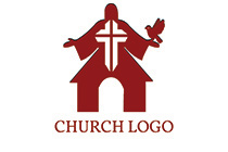 christ in a church logo