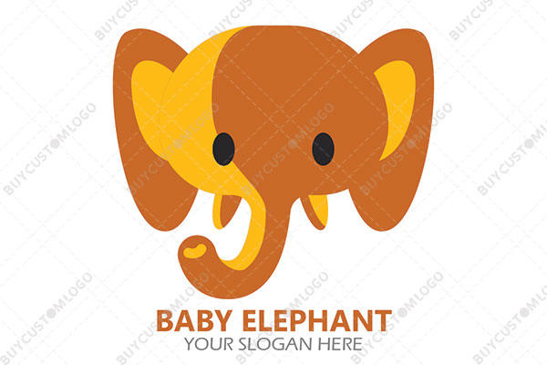 curious baby elephant logo