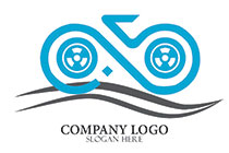 infinity cycle movie reel logo
