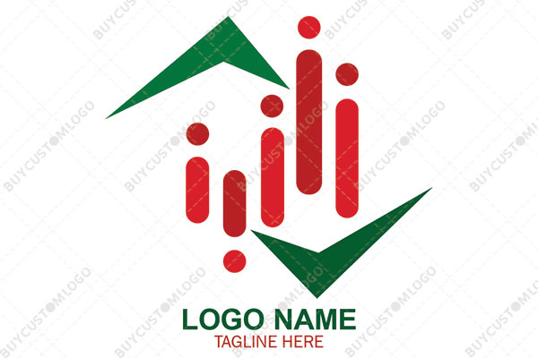 tick marks and abstract persons fence logo