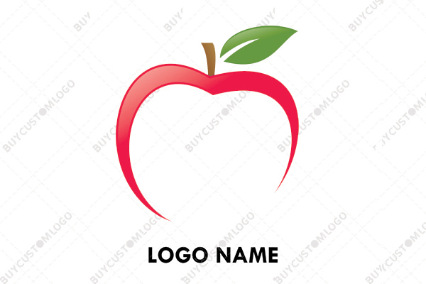 pink heart apple logo