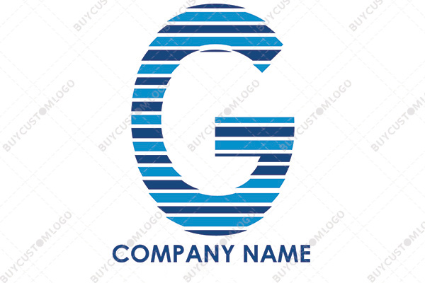 letter g ocean themed logo