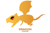 angry baby dragon logo