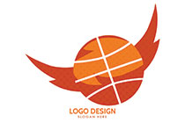 Basketball with Wings Logo