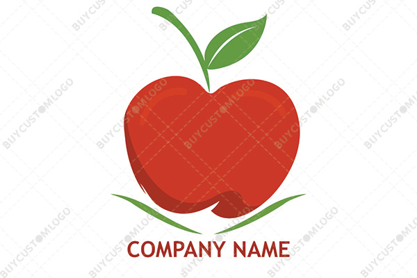 hand drawn apple logo