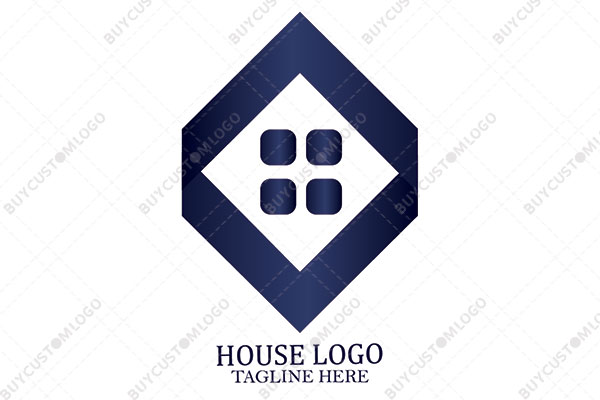 diamond house navy blue logo