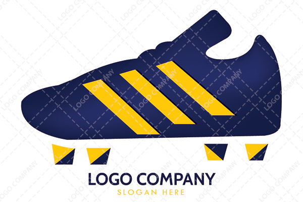 Football or Soccer Shoe Logo