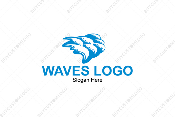 egg shells water waves logo