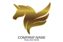 golden unicorn logo