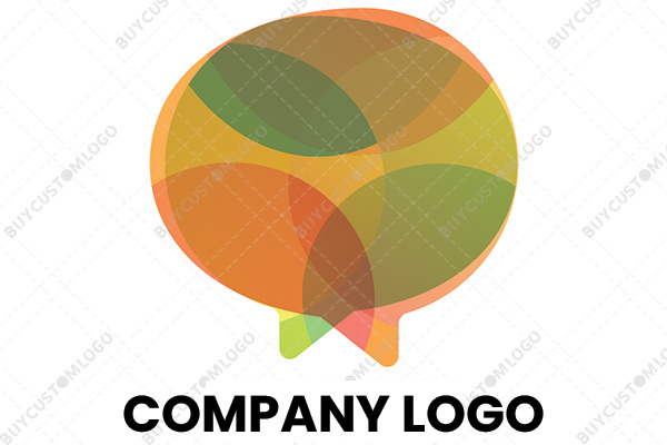 colourful messaging icons logo