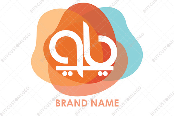 a and b letters skateboard logo